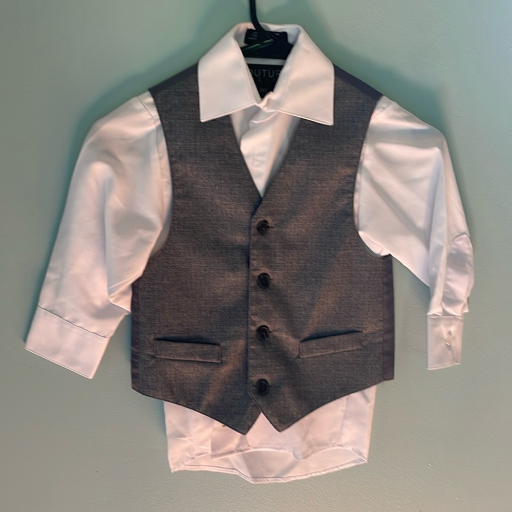 Toddler Dress Shirt and Vest